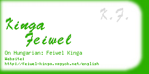 kinga feiwel business card